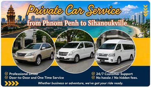 Phnom Penh to Sihanoukville Private Car Transfer