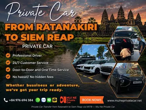 Ratanakiri to Siem Reap Private Car Transfer