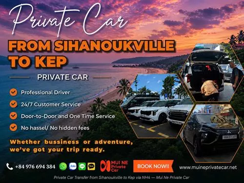 Sihanoukville to Kep Private Car Transfer