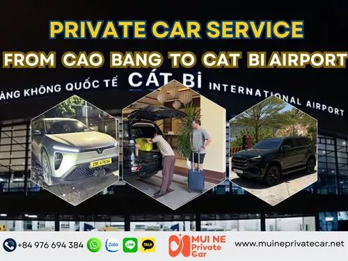 Cao Bang to Cat Bi International Airport by Private Car