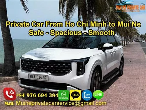 Transfer Ho Chi Minh or HCM Airport To Mui ne by private car rental