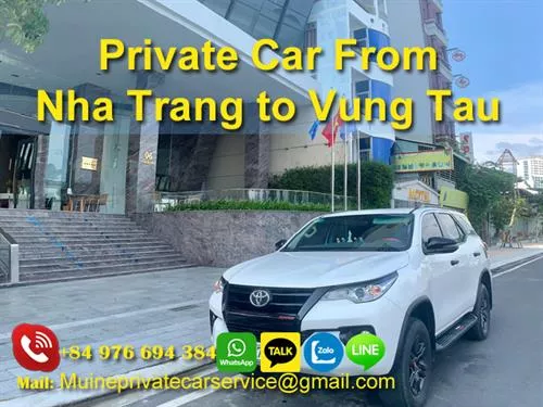 Private car Service from Nha Trang to Vung Tau