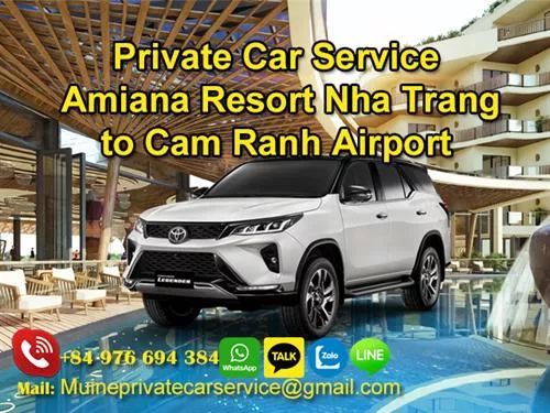Transfer From Amiana Resort Nha Trang to Cam Ranh Airport