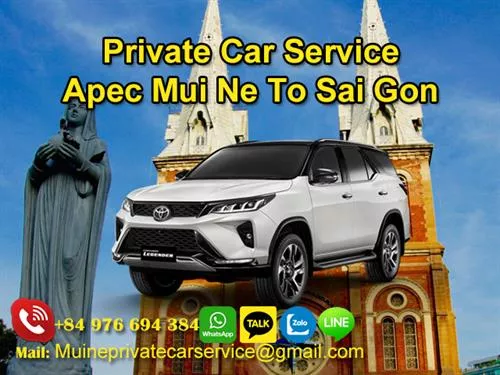 Private car from Apec Mui Ne to Saigon