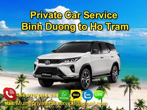 Private Car From Binh Duong To Ho Tram