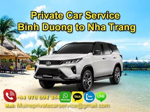 Private Car From Binh Duong To Nha Trang