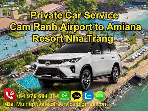 Transfer From Cam Ranh Airport (CXR) To Amiana Resort Nha Trang
