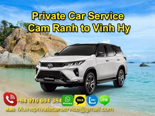 Private Car From Cam Ranh to Vinh Hy