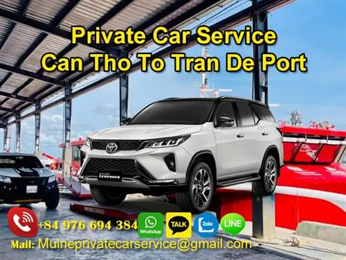 Private Car From Can Tho To Tran De Port