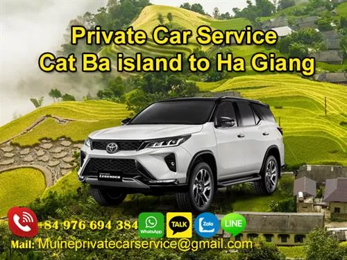 Private Car From Cat Ba Island To Ha Giang