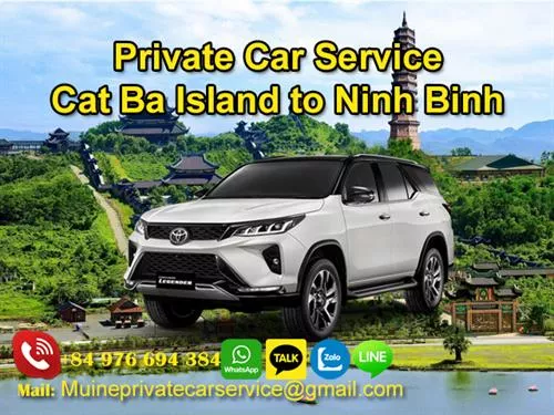 Private Car From Cat Ba Island To Ninh Binh