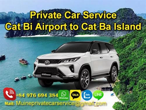 Private Car From Cat Bi Airport To Cat Ba Island