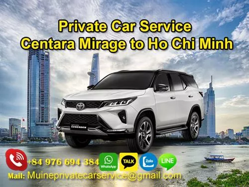 Private Car From Centara Mirage Reosrt to Ho Chi Minh 