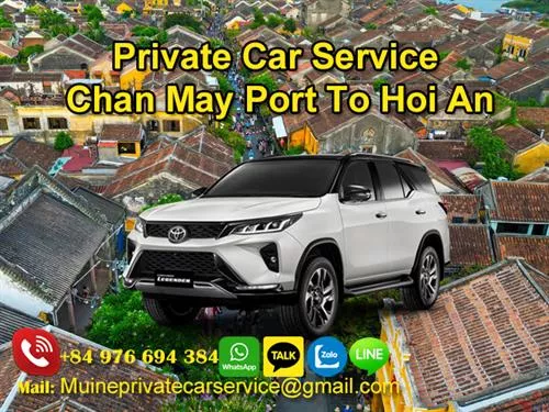 Private Car From Chan May Port To Hoi An