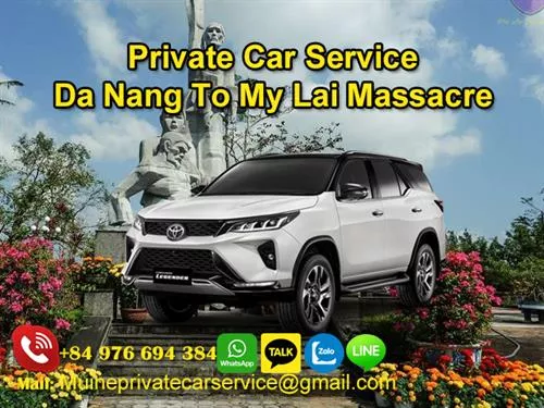 Private Car From Da Nang to My Lai Massacre