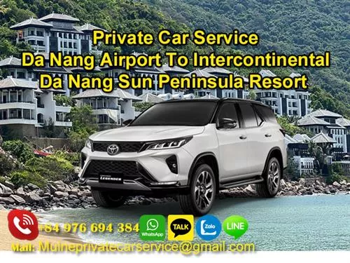 Private Car From Da Nang Airport to Intercontinental Danang Sun Peninsula Resort 