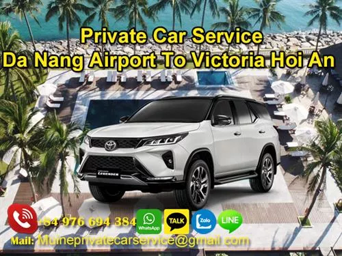 Private Car From Da Nang Airport to Victoria Hoi An