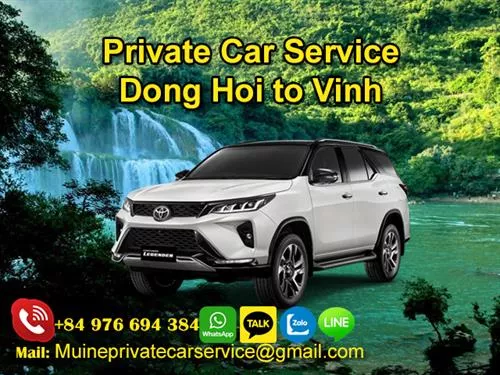 Private Car From Dong Hoi To Vinh