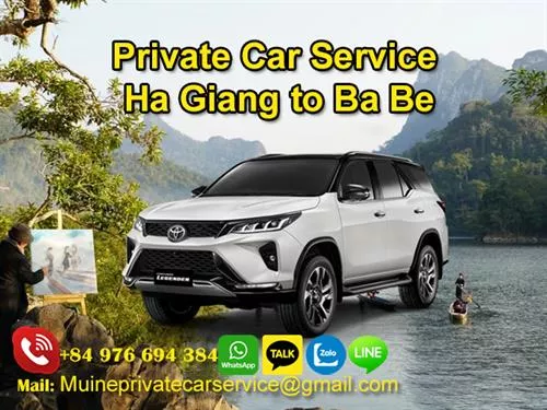Private Car From Ha Giang To Ba Be