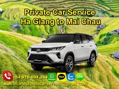Ha Giang to Mai Chau Private Car