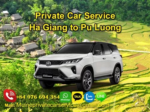 Ha Giang to Pu Luong Private Car