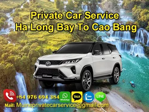 Private Car From Halong Bay To Cao Bang