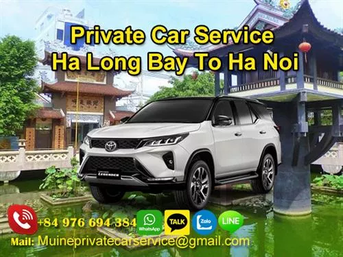 Private Car From Halong Bay To Ha Noi