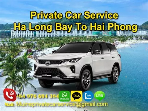 Private Car From HaLong Bay To Hai Phong