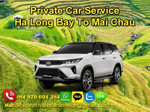 Private Car From Halong Bay To Mai Chau