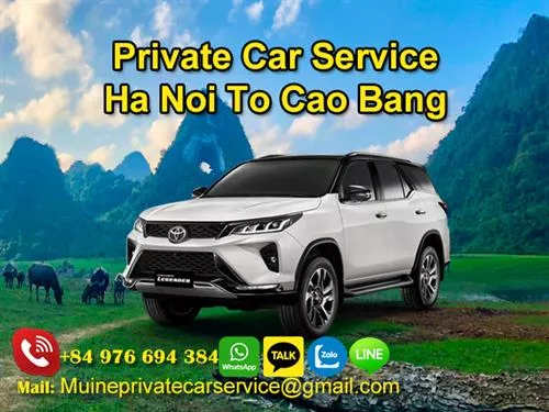 Private Car From Ha Noi To Cao Bang