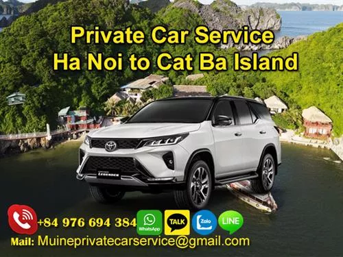 Private Car From HaNoi To Cat Ba Island