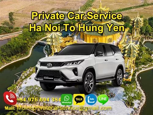 Private Car From Ha Noi To Hung Yen