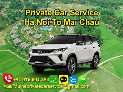 Private Car From Ha Noi To Mai Chau