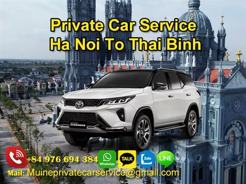 Private Car From Ha Noi To Thai Binh