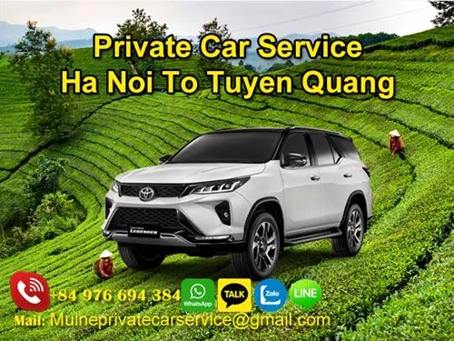 Private Car From Ha Noi To Tuyen Quang