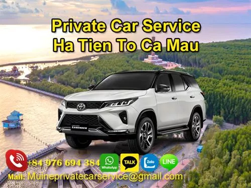 Private Car From Ha Tien To Ca Mau