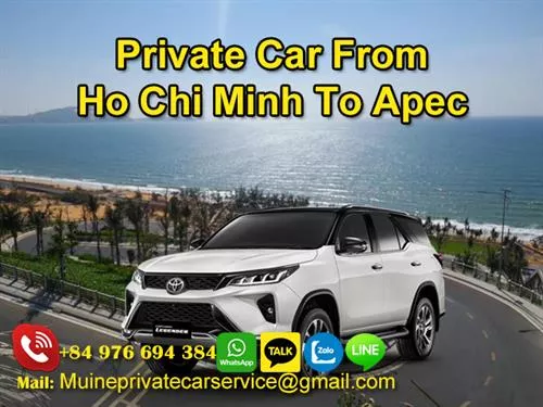 Private car from Saigon to Apec Mui Ne