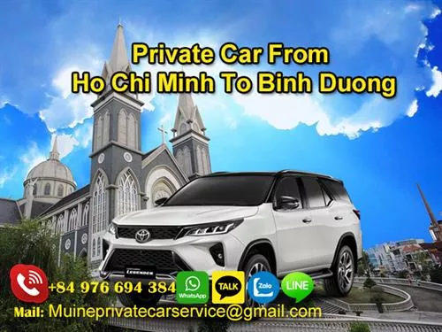 Private car from Ho Chi Minh To Binh Duong