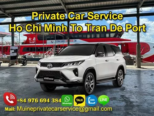 Private Car From Ho Chi Minh To Tran De Port