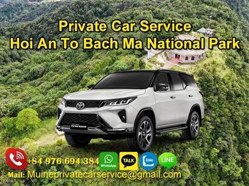 Private Car From Hoi An to Bach Ma National Park