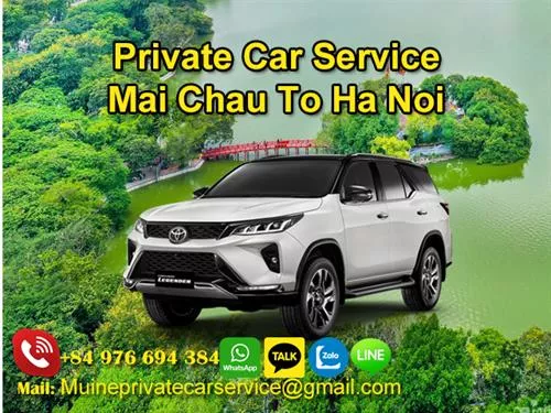 Private Car From Mai Chau To Ha Noi