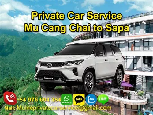 Private Car From Mu Cang Chai To Sapa