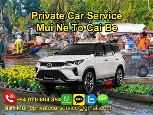 Private Car From Mui Ne To Cai Be