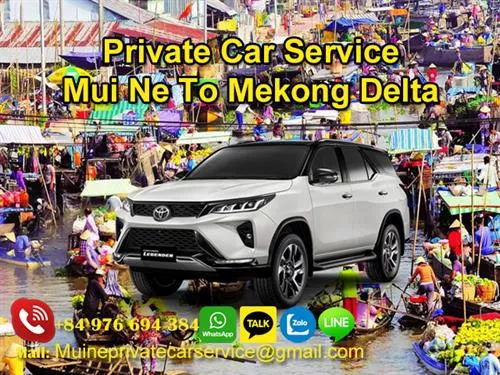 Private Car From Mui Ne to Mekong Delta Tour 1 Day