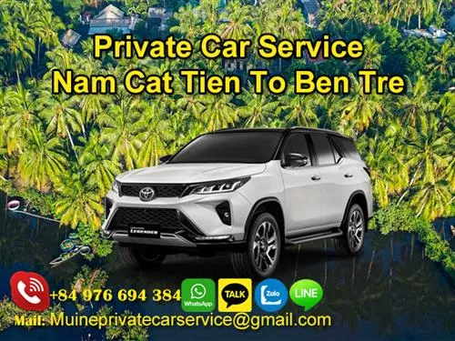 Private Car From Nam Cat Tien To Ben Tre