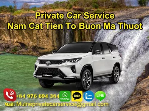 Private Car From Nam Cat Tien To Buon Ma Thuat