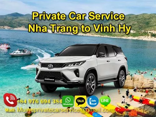 Private Car From Nha Trang To Vinh Hy