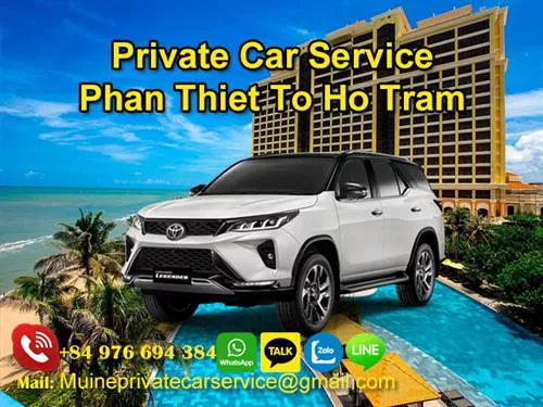 Private Car From Phan thiet To Ho Tram