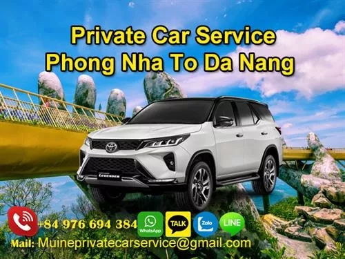 Private Car From Phong Nha To Da Nang