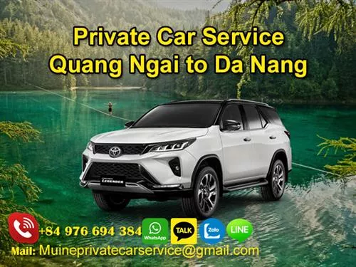 Private Car From Quang Ngai to Da Nang